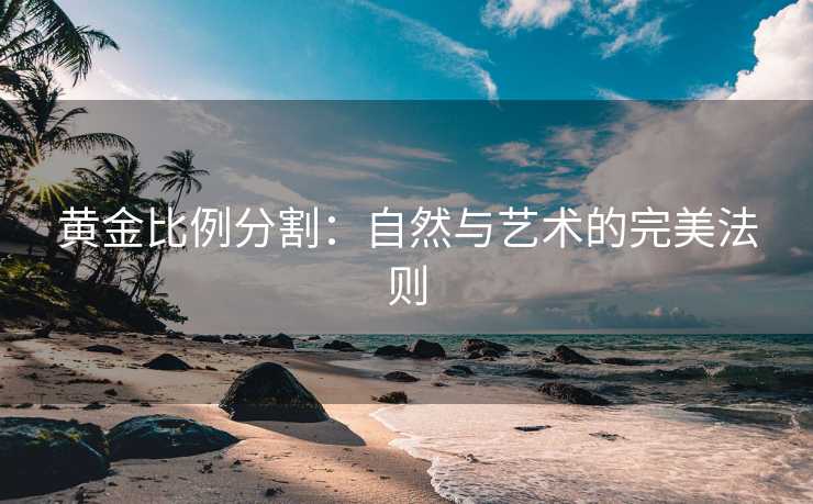 黄金比例分割：自然与艺术的完美法则